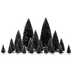 Lemax Assorted Pine Trees (Set Of 21) - Accessory
