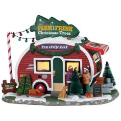 Lemax Farm Fresh Christmas Trees - Lighted Building