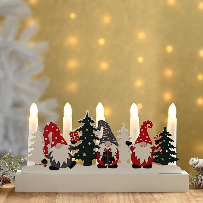 28cm Wooden Gonk Candlebridge Light 3 28cm Wooden Gonk Candlebridge Light