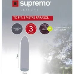 Supremo 3 Metre Parasol All Weather Outdoor Cover