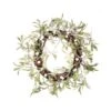 Green Mistletoe With White Berries Artificial Christmas Wreath