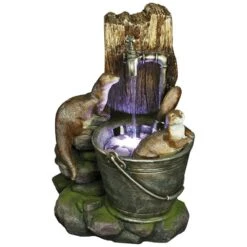 Aqua Creations - 2 Otters At Tap Water Feature