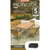 Bosmere Protector 5000 - Rectangular Patio Set Outdoor Furniture Cover -Watersi Degarden Centre Sales bosmere protector rectangular set 4 6 seat web 1