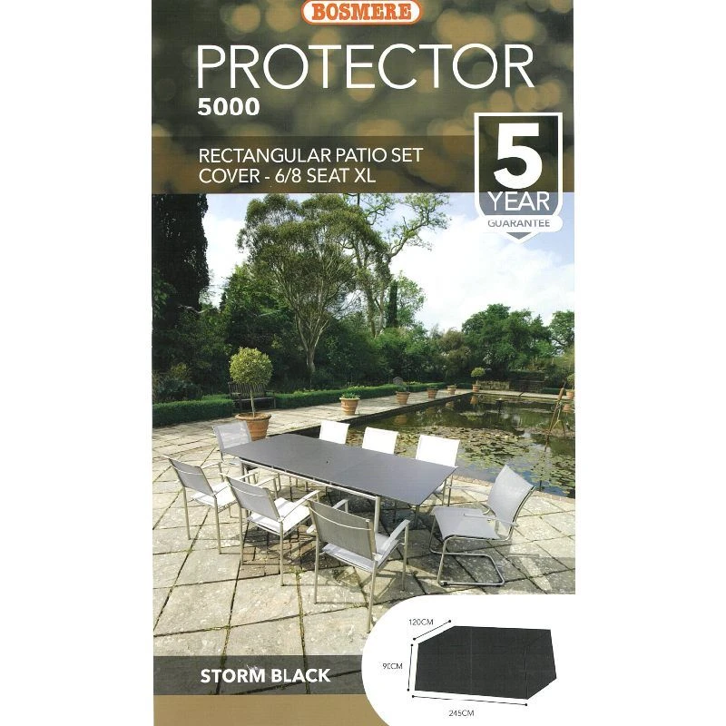 Bosmere Protector 5000 - Rectangular Patio Set Outdoor Furniture Cover 4 Bosmere Protector 5000 - Rectangular Patio Set Outdoor Furniture Cover - Image 2