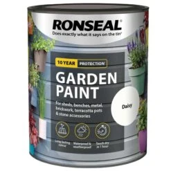 Ronseal- Garden Paint For Brick, Stone, Terracotta, Metal & Wood -Watersi Degarden Centre Sales daisy web
