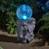 Smart Solar - Solar Powered Elephant Orb Light -Watersi Degarden Centre Sales elehpant orb solarlight web