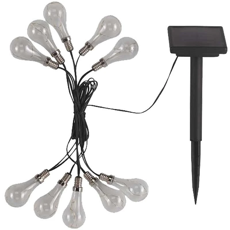 Smart Solar - Solar Powered Eureka Neonesque Light Bulb String 4 Smart Solar - Solar Powered Eureka Neonesque Light Bulb String - Image 2
