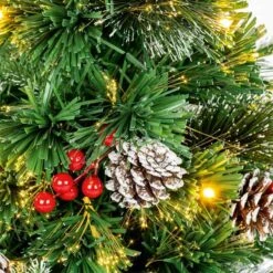 New Jersey Spruce Fibre Optic Christmas Tree -Watersi Degarden Centre Sales fo new jersey tree cone and berry ft227068 close up web