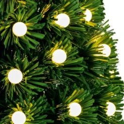 Warm White LED Fibre Optic Ball Christmas Tree -Watersi Degarden Centre Sales fo tree warm white chlose up web