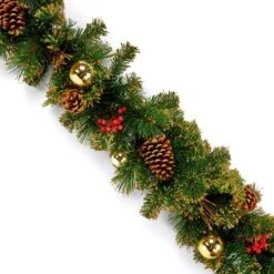 Gold Dressed Christmas Garland - 1.8m