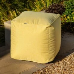 Hartman Outdoor Weatherproof Pouffe -Watersi Degarden Centre Sales hartman pouffe yellow web