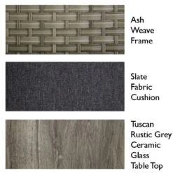 Hartman Heritage 2 Seat Reclining Lounge Set -Watersi Degarden Centre Sales heritage swatch grid 9