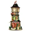Lemax Christmas Clock Tower - Table Piece -Watersi Degarden Centre Sales lemax christmas clock tower web