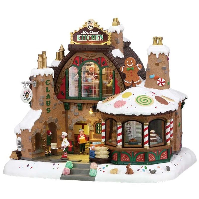 Lemax Mrs. Claus' Kitchen - Animated Building 3 Lemax Mrs. Claus' Kitchen - Animated Building