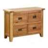 Oak Large 4 Drawer Storage Chest - Oak Furniture -Watersi Degarden Centre Sales nb028 1