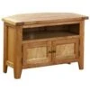 Oak Corner TV Unit - Oak Furniture -Watersi Degarden Centre Sales nb037 1