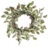 Frosted Green Holly Artificial Wreath 1 Frosted Green Holly Artificial Wreath -Watersi Degarden Centre Sales p028229 web2