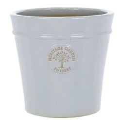 Heritage Pastel Grey Conical Pot Planter