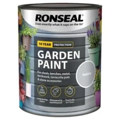Ronseal- Garden Paint For Brick, Stone, Terracotta, Metal & Wood -Watersi Degarden Centre Sales pebble web