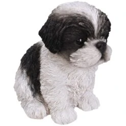 Vivid Arts Pet Pals - Puppy Garden Ornament (Small Breeds) 20 Vivid Arts Pet Pals - Puppy Garden Ornament (Small Breeds) -Watersi Degarden Centre Sales pet pals black white shihtzu puppy web