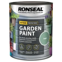 Ronseal- Garden Paint For Brick, Stone, Terracotta, Metal & Wood -Watersi Degarden Centre Sales sage web
