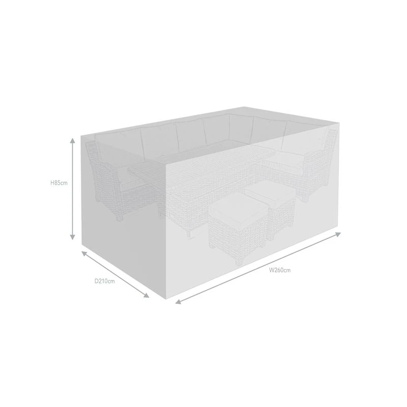 Supremo Corner Modular Set All Weather Outdoor Furniture Cover 4 Supremo Corner Modular Set All Weather Outdoor Furniture Cover - Image 2