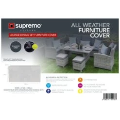 Supremo Lounge Dining Set All Weather Outdoor Furniture Cover -Watersi Degarden Centre Sales supremo lounge dining set cover web