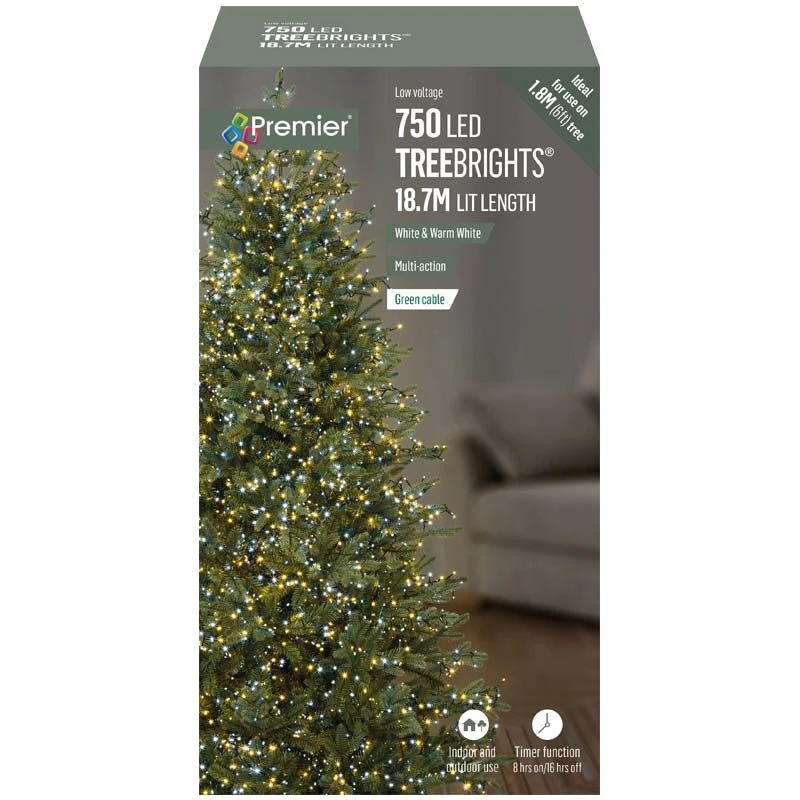 White & Warm White Coloured LED Treebrights With Timer 4 White & Warm White Coloured LED Treebrights With Timer - Image 2