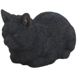 Vivid Arts Real Life Cats - Dreaming Cat Garden Ornament -Watersi Degarden Centre Sales vivid arts black dreaming cat web