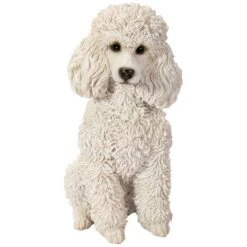 Vivid Arts Real Life Dogs - Poodle Garden Ornament -Watersi Degarden Centre Sales vivid arts real life poodle white web