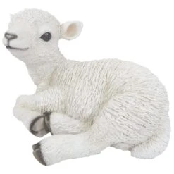 Vivid Arts Real Life Farm - Lamb Garden Ornament -Watersi Degarden Centre Sales vivid arts sitting lamb web 1