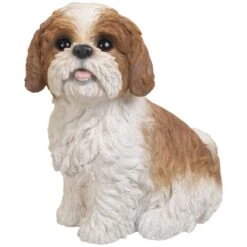 Vivid Arts Real Life Dogs - Shih Tzu Garden Ornament -Watersi Degarden Centre Sales vivid arts sitting shih tzu brown medium web