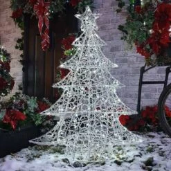 Premier White Lit Soft Acrylic Christmas Tree 1m 5 Premier White Lit Soft Acrylic Christmas Tree 1m -Watersi Degarden Centre Sales white xmas tree 2 web 1